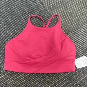 Lululemon flow Y wrap front high neck bra size 6 NWT POME